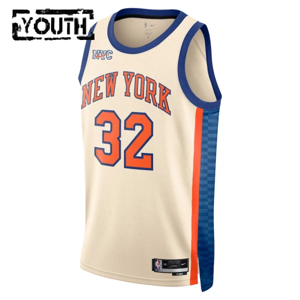 Maglia New York Knicks Karl Anthony Towns City Edition 2025-26 Swingman Bianco - Bambino