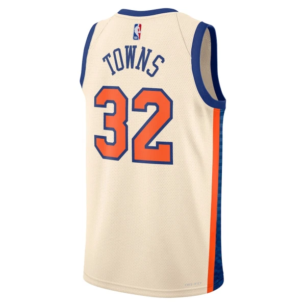 Maglia New York Knicks Karl Anthony Towns City Edition 2025-26 Swingman Bianco - Uomo