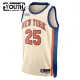 Maglia New York Knicks Mikal Bridges City Edition 2025-26 Swingman Bianco - Bambino