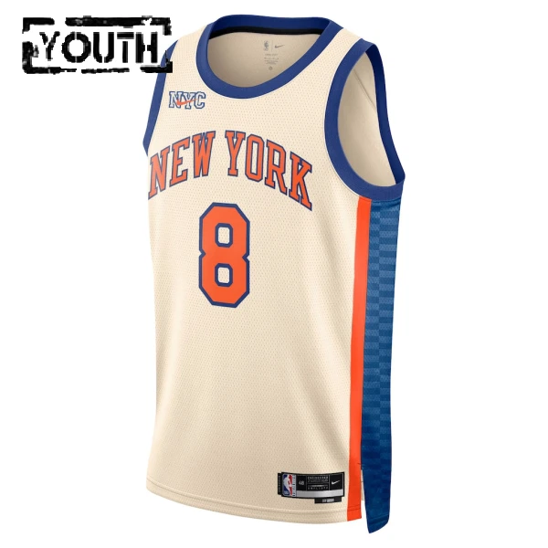 Maglia New York Knicks Og Anunoby City Edition 2025-26 Swingman Bianco - Bambino