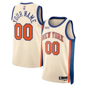 Maglia New York Knicks Personalizzata City Edition 2025-26 Swingman Bianco - Uomo