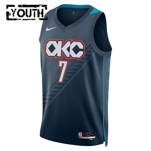 Maglia Oklahoma City Thunder Chet Holmgren City Edition 2025-26 Swingman Nero - Bambino