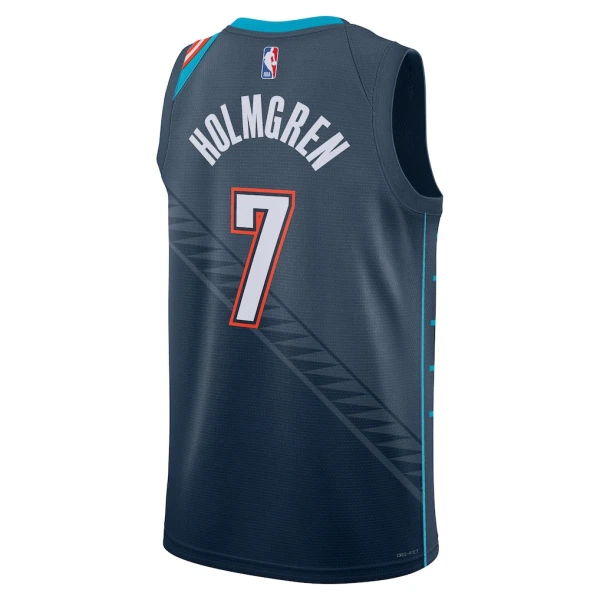Maglia Oklahoma City Thunder Chet Holmgren City Edition 2025-26 Swingman Nero - Uomo