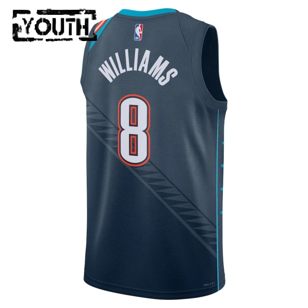 Maglia Oklahoma City Thunder Jalen Williams City Edition 2025-26 Swingman Nero - Bambino
