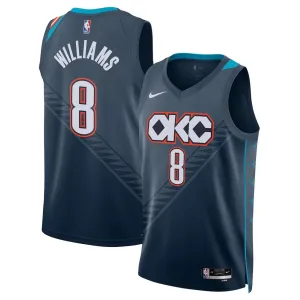 Maglia Oklahoma City Thunder Jalen Williams City Edition 2025-26 Swingman Nero - Uomo Maglia Oklahoma City Thunder Jalen Williams City Edition 2025-26 Swingman Nero - Uomo