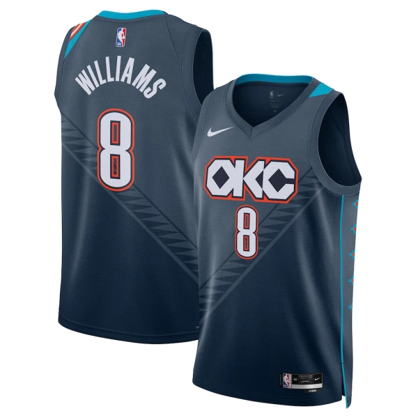 Maglia Oklahoma City Thunder Jalen Williams City Edition 2025-26 Swingman Nero - Uomo