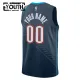 Maglia Oklahoma City Thunder Personalizzata City Edition 2025-26 Swingman Nero - Bambino