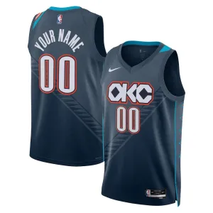 Maglia Oklahoma City Thunder Personalizzata City Edition 2025-26 Swingman Nero - Uomo Maglia Oklahoma City Thunder Personalizzata City Edition 2025-26 Swingman Nero - Uomo