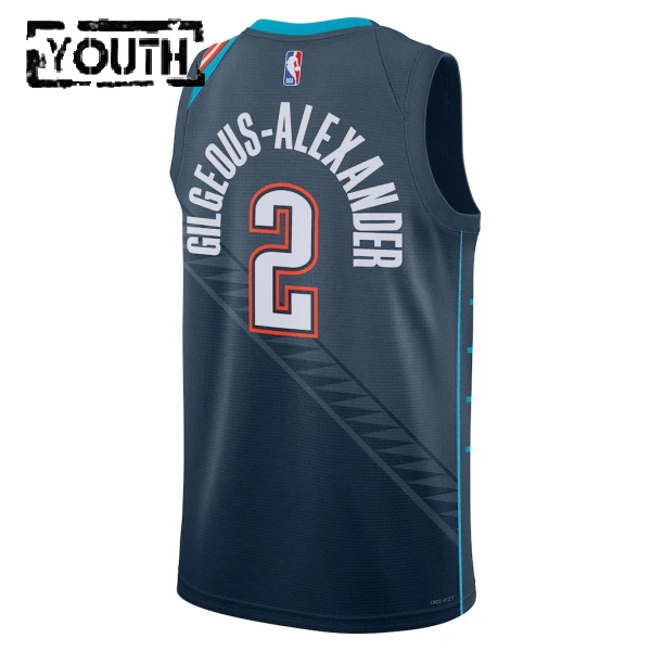 Maglia Oklahoma City Thunder Shai Gilgeous Alexander City Edition 2025-26 Swingman Nero - Bambino