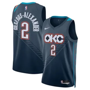 Maglia Oklahoma City Thunder Shai Gilgeous Alexander City Edition 2025-26 Swingman Nero - Uomo Maglia Oklahoma City Thunder Shai Gilgeous Alexander City Edition 2025-26 Swingman Nero - Uomo