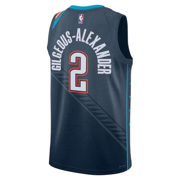 Maglia Oklahoma City Thunder Shai Gilgeous Alexander City Edition 2025-26 Swingman Nero - Uomo