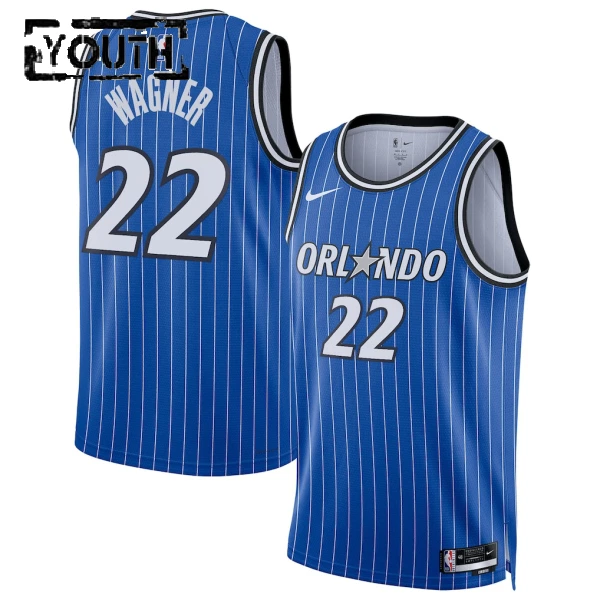 Maglia Orlando Magic Franz Wagner Icon Edition 2025-26 Swingman Blu - Bambino