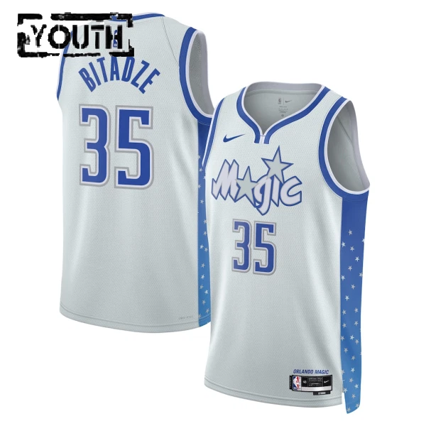 Maglia Orlando Magic Goga Bitadze City Edition 2025-26 Swingman Bianco - Bambino