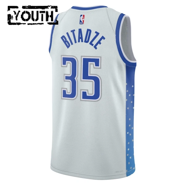 Maglia Orlando Magic Goga Bitadze City Edition 2025-26 Swingman Bianco - Bambino
