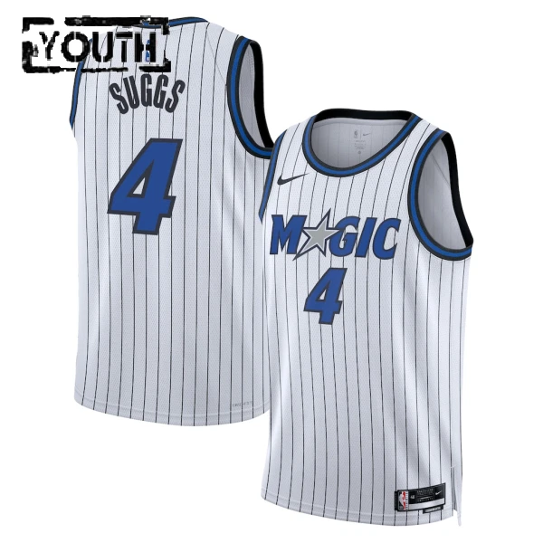 Maglia Orlando Magic Jalen Suggs Association Edition 2025-26 Swingman Bianco - Bambino Maglia Orlando Magic Jalen Suggs Association Edition 2025-26 Swingman Bianco - Bambino