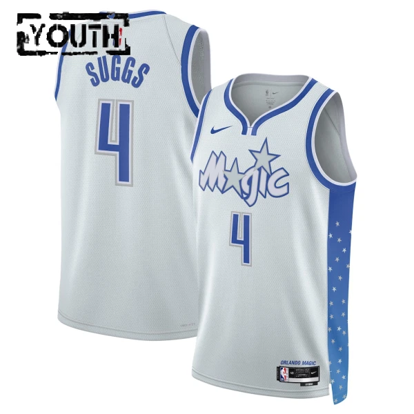 Maglia Orlando Magic Jalen Suggs City Edition 2025-26 Swingman Bianco - Bambino