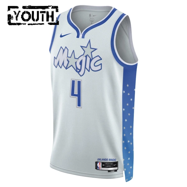 Maglia Orlando Magic Jalen Suggs City Edition 2025-26 Swingman Bianco - Bambino