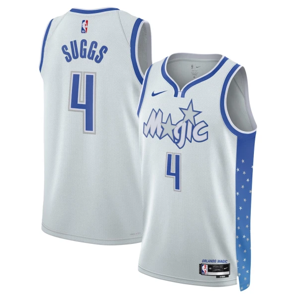 Maglia Orlando Magic Jalen Suggs City Edition 2025-26 Swingman Bianco - Uomo