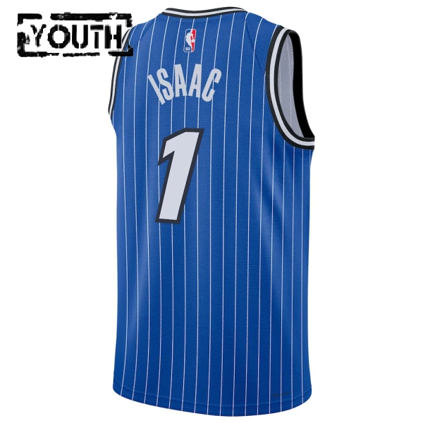 Maglia Orlando Magic Jonathan Isaac Icon Edition 2025-26 Swingman Blu - Bambino