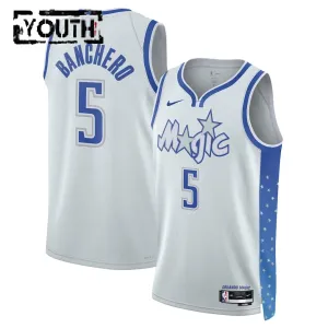 Maglia Orlando Magic Paolo Banchero City Edition 2025-26 Swingman Bianco - Bambino