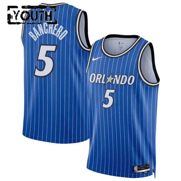 Maglia Orlando Magic Paolo Banchero Icon Edition 2025-26 Swingman Blu - Bambino