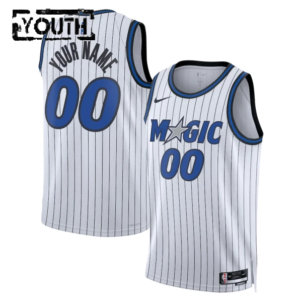 Maglia Orlando Magic Personalizzata Association Edition 2025-26 Swingman Bianco - Bambino Maglia Orlando Magic Personalizzata Association Edition 2025-26 Swingman Bianco - Bambino