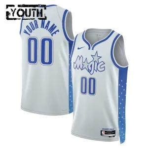 Maglia Orlando Magic Personalizzata City Edition 2025-26 Swingman Bianco - Bambino