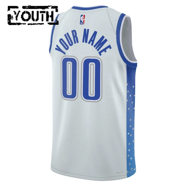 Maglia Orlando Magic Personalizzata City Edition 2025-26 Swingman Bianco - Bambino