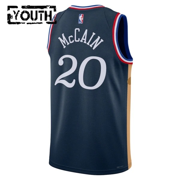 Maglia Philadelphia 76ers Jared Mccain City Edition 2025-26 Swingman Navy - Bambino