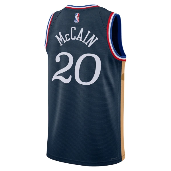 Maglia Philadelphia 76ers Jared Mccain City Edition 2025-26 Swingman Navy - Uomo