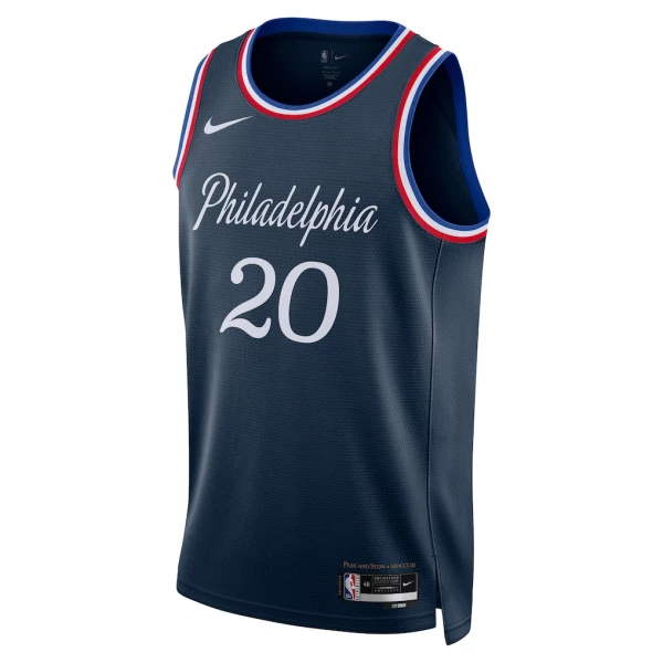Maglia Philadelphia 76ers Jared Mccain City Edition 2025-26 Swingman Navy - Uomo