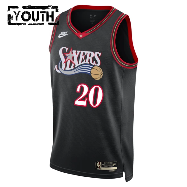 Maglia Philadelphia 76ers Jared Mccain Classic Edition 2025-26 Swingman Nero - Bambino