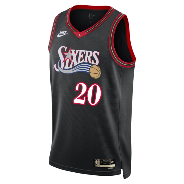 Maglia Philadelphia 76ers Jared Mccain Classic Edition 2025-26 Swingman Nero - Uomo