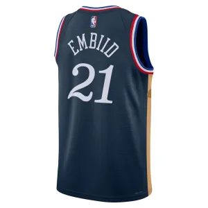 Maglia Philadelphia 76ers Joel Embiid City Edition 2025-26 Swingman Navy - Uomo