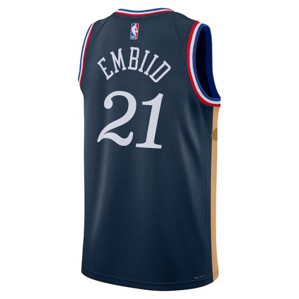 Maglia Philadelphia 76ers Joel Embiid City Edition 2025-26 Swingman Navy - Uomo