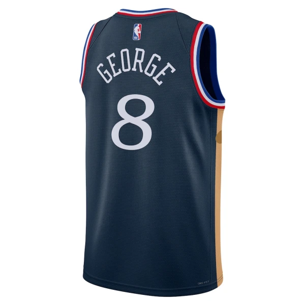 Maglia Philadelphia 76ers Paul George City Edition 2025-26 Swingman Navy - Uomo