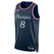 Maglia Philadelphia 76ers Paul George City Edition 2025-26 Swingman Navy - Uomo