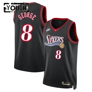 Maglia Philadelphia 76ers Paul George Classic Edition 2025-26 Swingman Nero - Bambino
