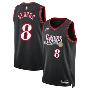 Maglia Philadelphia 76ers Paul George Classic Edition 2025-26 Swingman Nero - Uomo