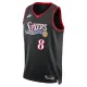 Maglia Philadelphia 76ers Paul George Classic Edition 2025-26 Swingman Nero - Uomo