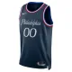 Maglia Philadelphia 76ers Personalizzata City Edition 2025-26 Swingman Navy - Uomo