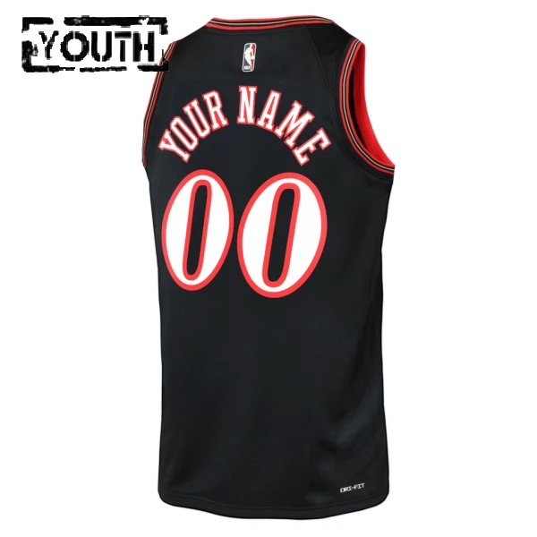 Maglia Philadelphia 76ers Personalizzata Classic Edition 2025-26 Swingman Nero - Bambino