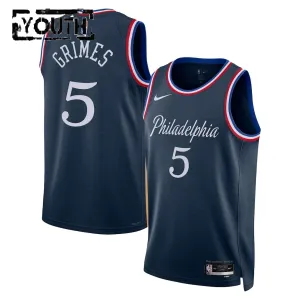 Maglia Philadelphia 76ers Quentin Grimes City Edition 2025-26 Swingman Navy - Bambino