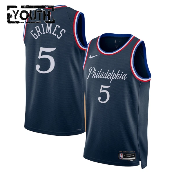 Maglia Philadelphia 76ers Quentin Grimes City Edition 2025-26 Swingman Navy - Bambino