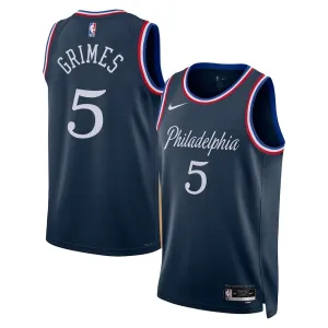 Maglia Philadelphia 76ers Quentin Grimes City Edition 2025-26 Swingman Navy - Uomo