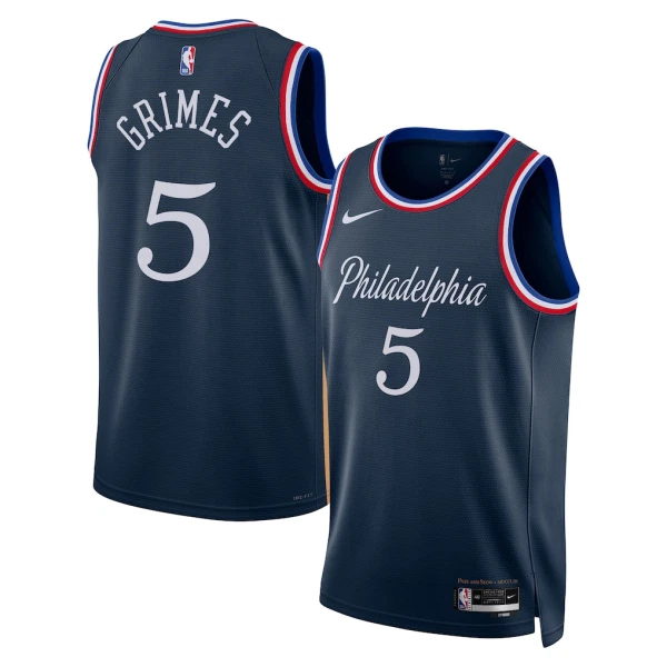 Maglia Philadelphia 76ers Quentin Grimes City Edition 2025-26 Swingman Navy - Uomo