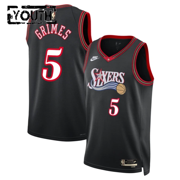 Maglia Philadelphia 76ers Quentin Grimes Classic Edition 2025-26 Swingman Nero - Bambino