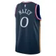 Maglia Philadelphia 76ers Tyrese Maxey City Edition 2025-26 Swingman Navy - Uomo