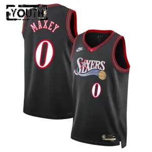 Maglia Philadelphia 76ers Tyrese Maxey Classic Edition 2025-26 Swingman Nero - Bambino