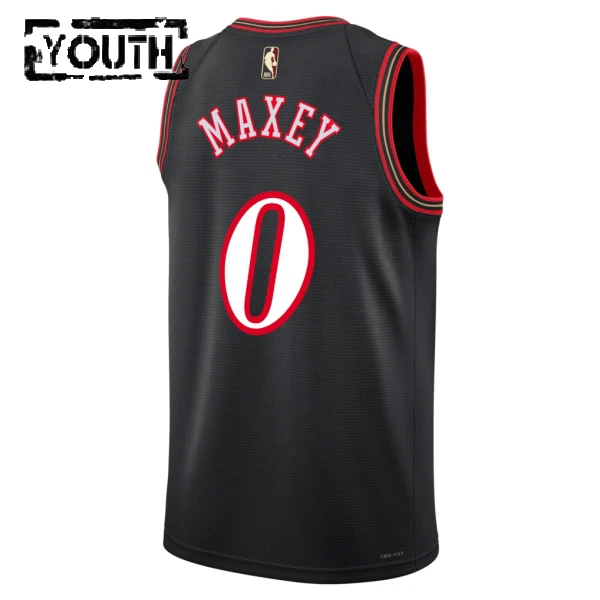 Maglia Philadelphia 76ers Tyrese Maxey Classic Edition 2025-26 Swingman Nero - Bambino